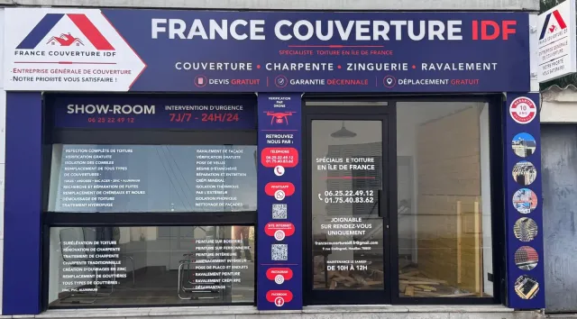 Agence France Couverture IDF, couvreur au 5 rue de Stalingrad à Houilles (78)