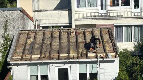 Changement de toiture complet sur un pavillon à Houilles (78)