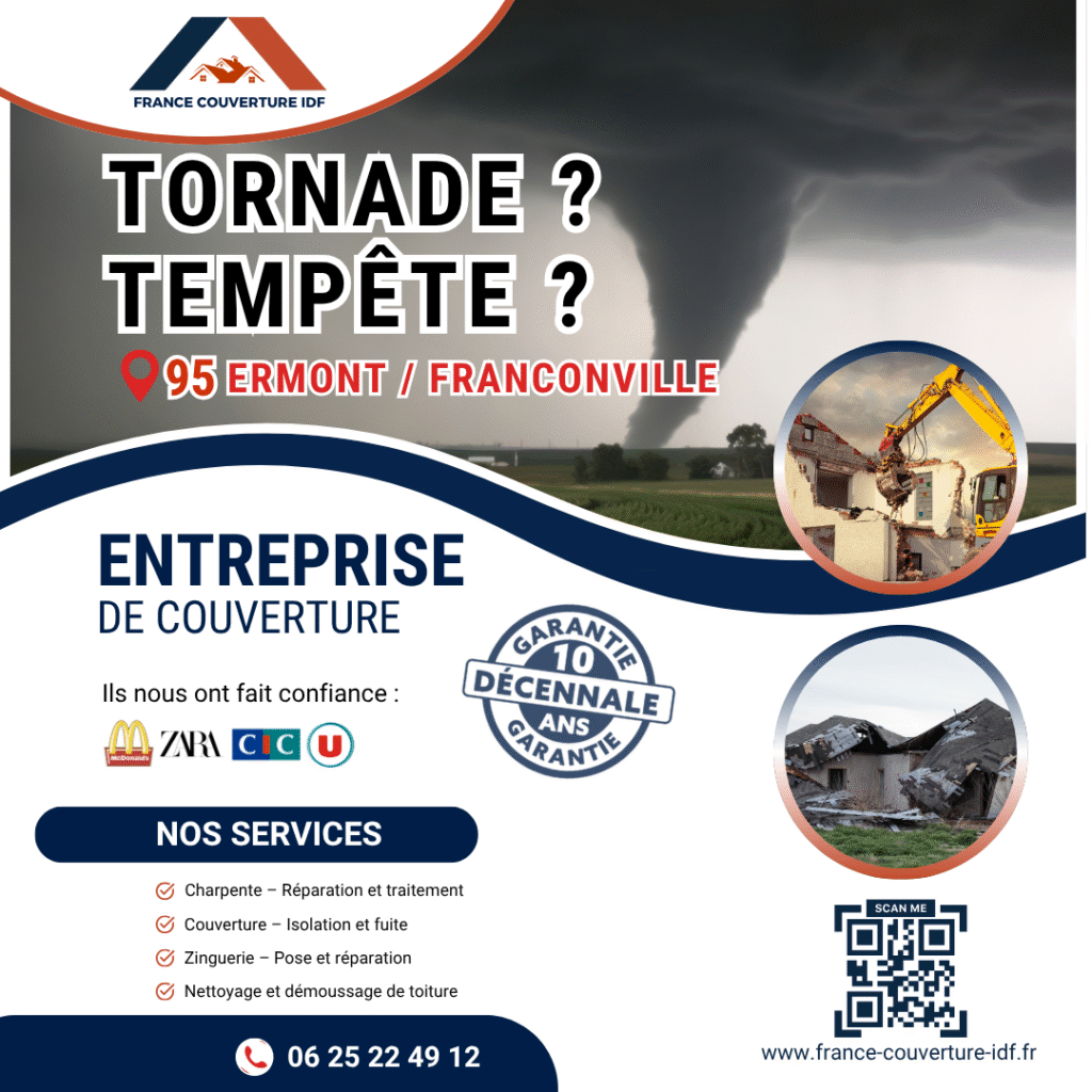 Réparation Toiture Après Tempête à Ermont, Eaubonne & Franconville (95) | Couvreur d&rsquo;Urgence